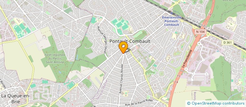localisation de l'entreprise GESABELLE à PONTAULT-COMBAULT