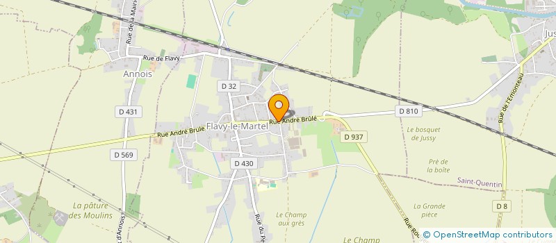 localisation de l'entreprise GESABELLE à FLAVY-LE-MARTEL