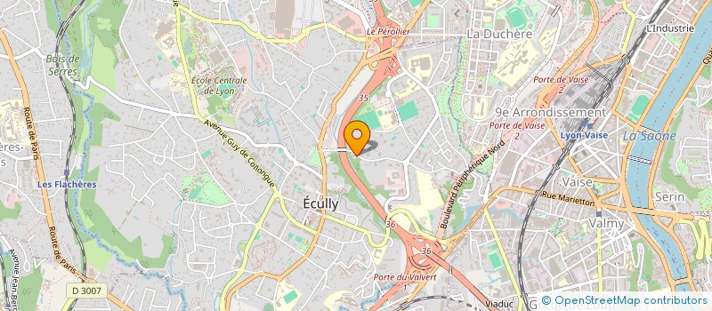 localisation de l'entreprise GESAD à ECULLY