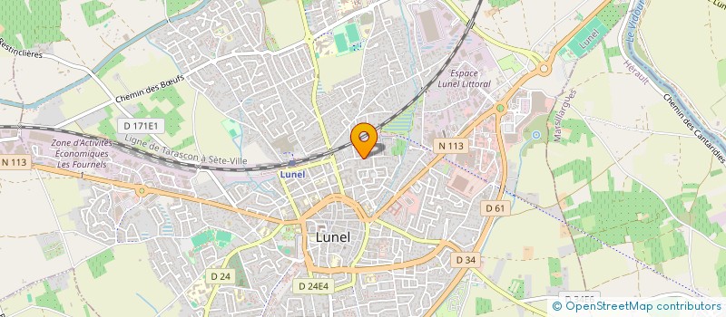 localisation de l'entreprise GESAL  LUNEL