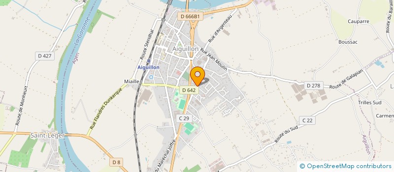 localisation de l'entreprise GESAM à AIGUILLON