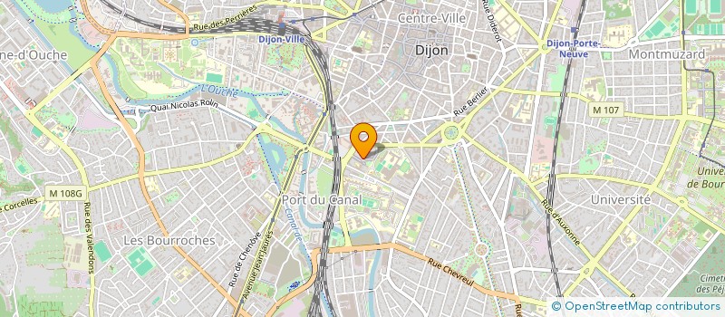 localisation de l'entreprise GESBFC - LES EPICERIES SOCIALES ET SOLIDAIRES DE BOURGOGNE FRANCHE COMTE à DIJON