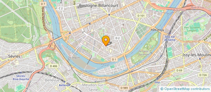 localisation de l'entreprise GESCALL à BOULOGNE-BILLANCOURT