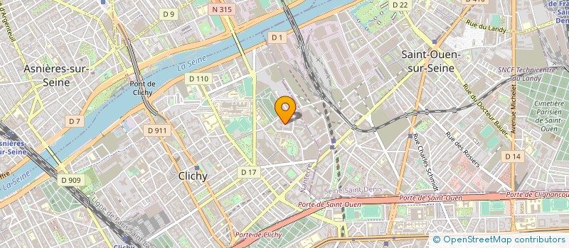 localisation de l'entreprise GESCLIN à CLICHY