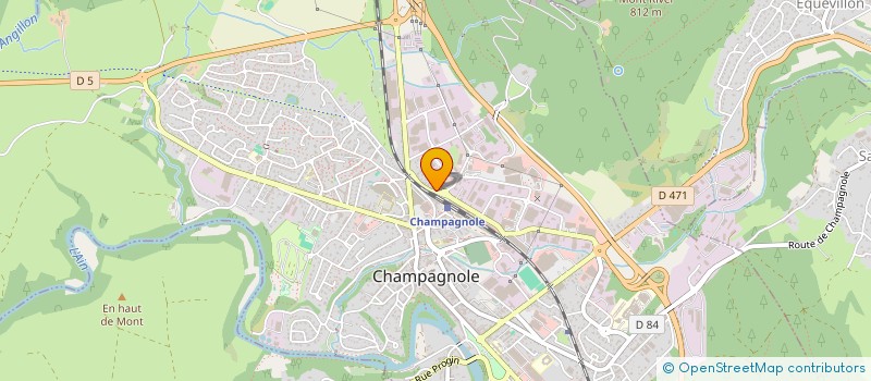 localisation de l'entreprise GESCO IMMO PONTARLIER  CHAMPAGNOLE