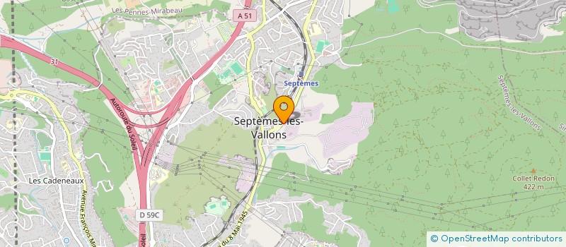 localisation de l'entreprise GESCOM à SEPTEMES-LES-VALLONS