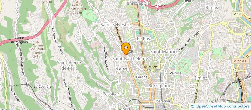 localisation de l'entreprise GESCOM à NICE