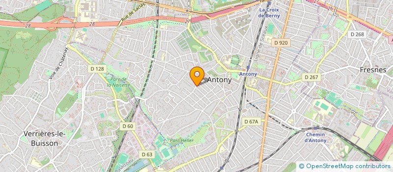 localisation de l'entreprise GESCOME à ANTONY
