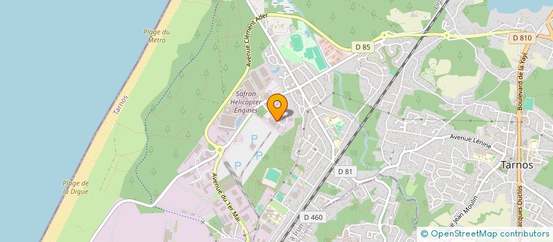 localisation de l'entreprise GESCOP AQUITAINE  TARNOS