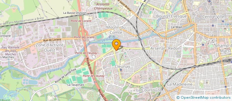 localisation de l'entreprise GESCOP OUEST à RENNES