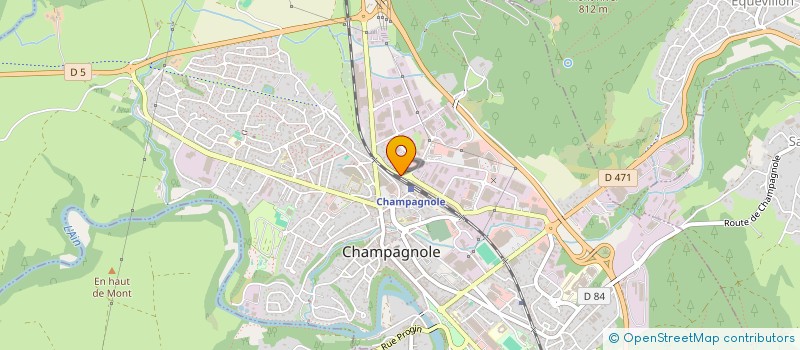 localisation de l'entreprise GESCOREC à CHAMPAGNOLE