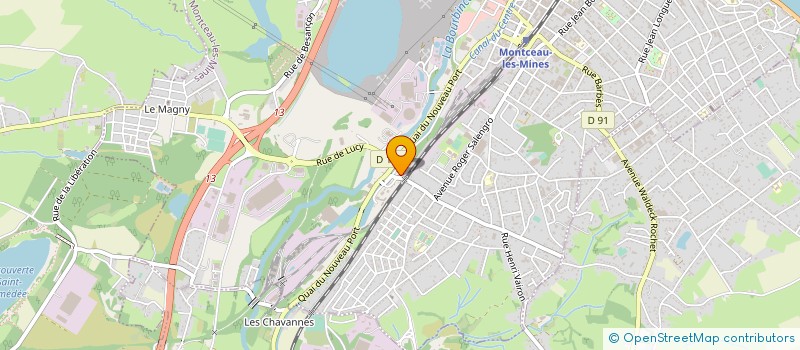 localisation de l'entreprise GESD PUBLICITE  MONTCEAU-LES-MINES