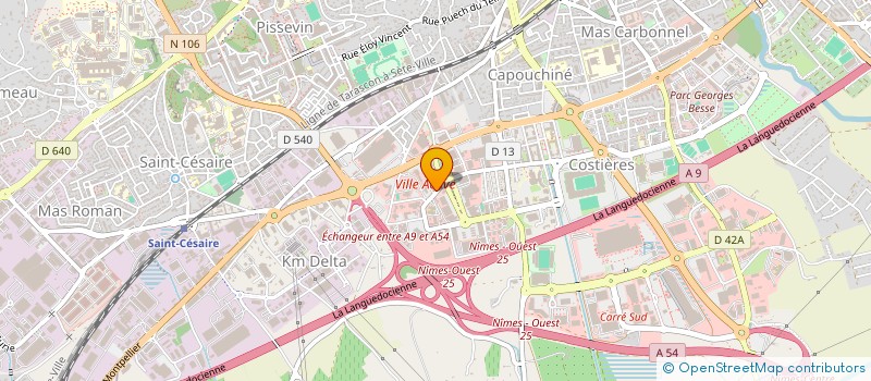 localisation de l'entreprise GESDIFET à NIMES