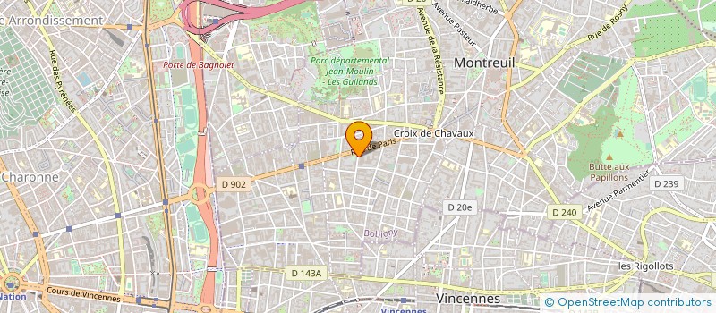 localisation de l'entreprise GESDRAWS à MONTREUIL