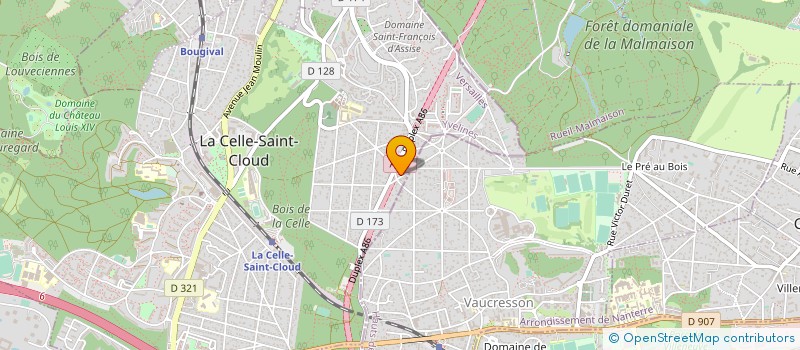 localisation de l'entreprise GESEAX  LA CELLE-SAINT-CLOUD