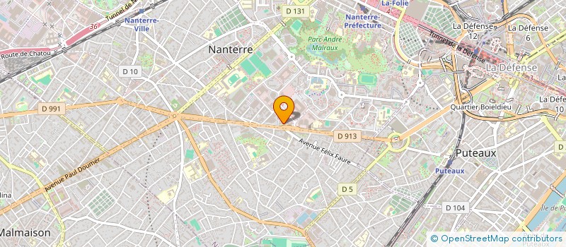 localisation de l'entreprise GESER INTERNATIONALE  NANTERRE