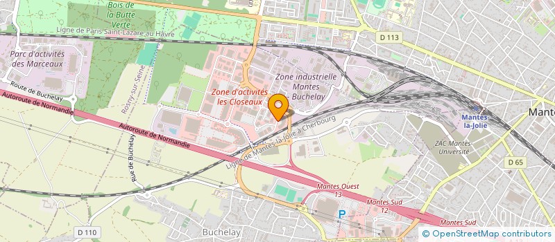 localisation de l'entreprise GESER S.A.  BUCHELAY