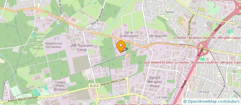 localisation de l'entreprise GESERCO SARL à LE HAILLAN