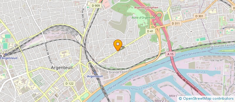 localisation de l'entreprise GESFAB  ARGENTEUIL