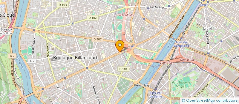 localisation de l'entreprise GESHMARK à BOULOGNE-BILLANCOURT