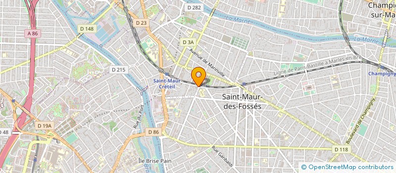 localisation de l'entreprise GESICA à SAINT-MAUR-DES-FOSSES