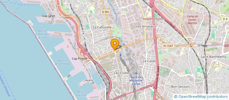 localisation de l'entreprise GESIM à MARSEILLE
