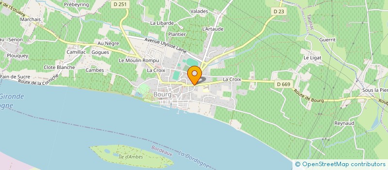localisation de l'entreprise GESIM à BOURG