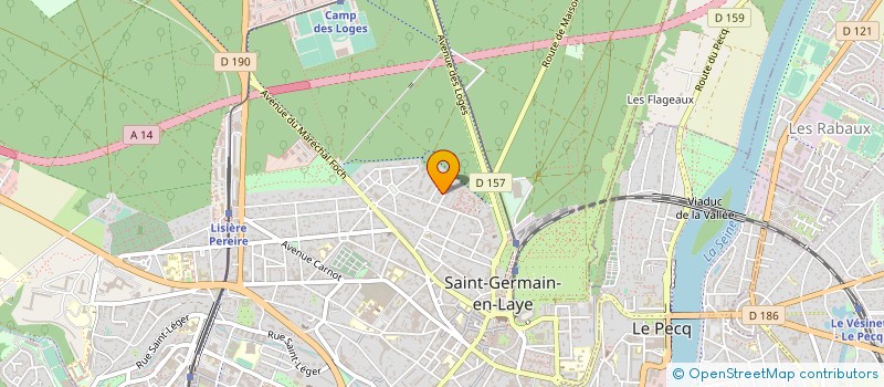 localisation de l'entreprise GESIM TROIS B  SAINT-GERMAIN-EN-LAYE