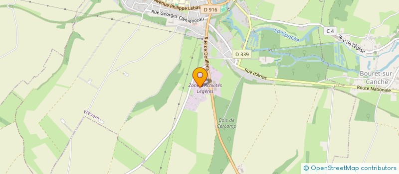 localisation de l'entreprise GESIMMO  FREVENT