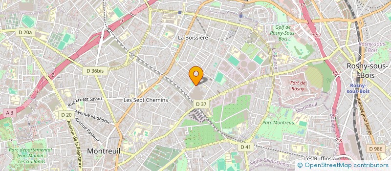 localisation de l'entreprise GESKA SERVICES à MONTREUIL