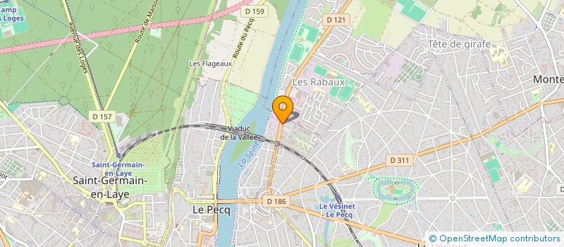 localisation de l'entreprise GESLAIN PLOMBERIE CHAUFFAGE  LE PECQ