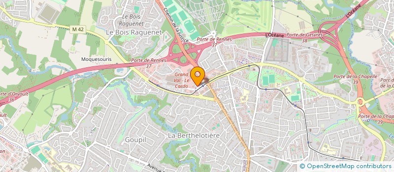 localisation de l'entreprise GESLIL RH à ORVAULT