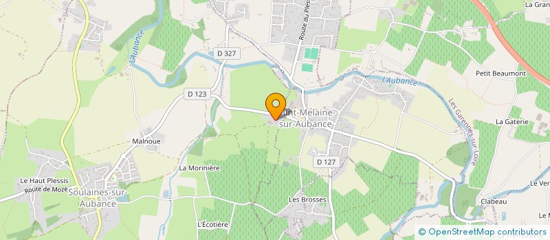 localisation de l'entreprise GESLIN PLOMBERIE SERVICE  SOULAINES-SUR-AUBANCE