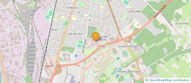 localisation de l'entreprise GESLIN SAS - MECANIQUE DE PRECISION  LE MANS