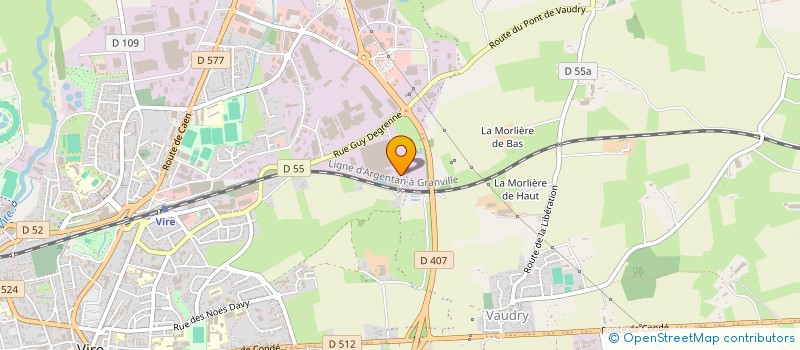 localisation de l'entreprise GESLOC EVENT à VIRE-NORMANDIE