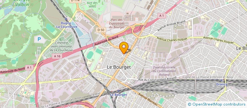 localisation de l'entreprise GESLOT INDIVISION à LE BOURGET
