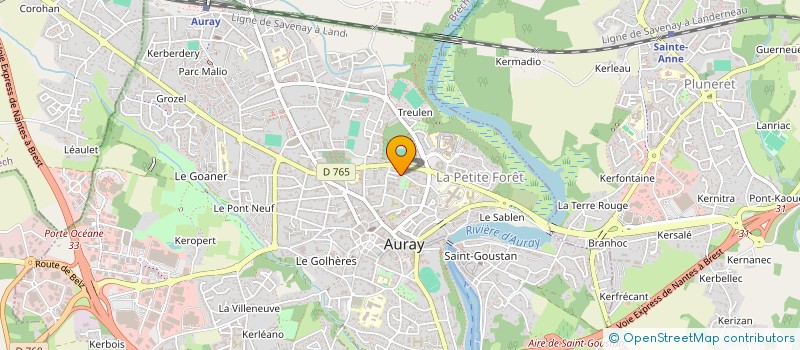 localisation de l'entreprise GESMATIC à AURAY