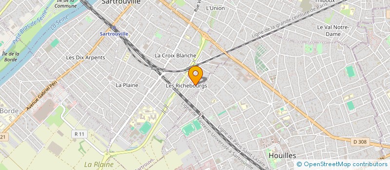 localisation de l'entreprise GESO TECHNIC à SARTROUVILLE