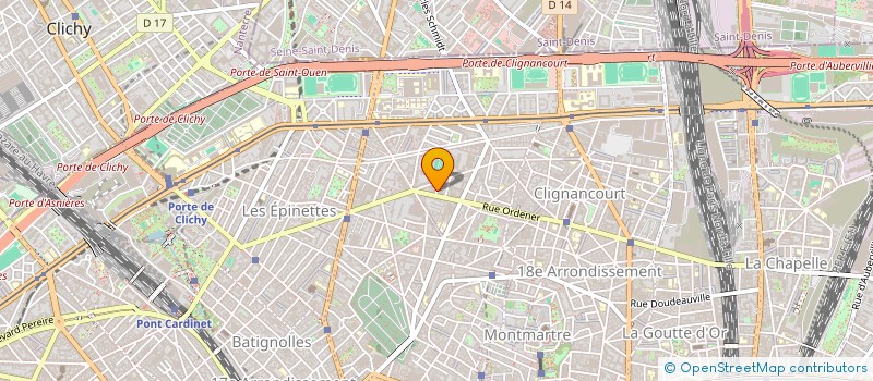 localisation de l'entreprise GESODE GENERAL SECOND OEUVRE DECORATION  PARIS