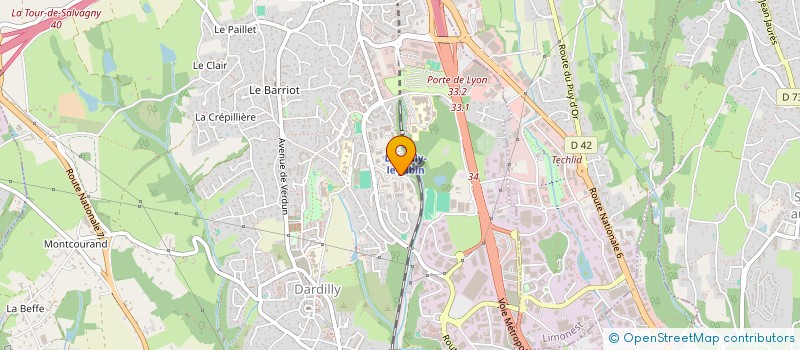 localisation de l'entreprise GESOFT  DARDILLY