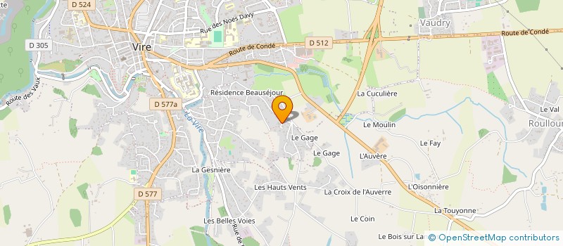 localisation de l'entreprise GESP2 MARAIS  VIRE NORMANDIE