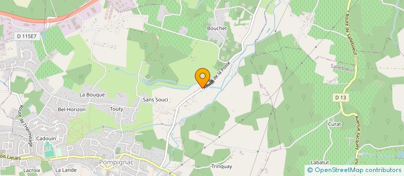 localisation de l'entreprise GESPAT  POMPIGNAC