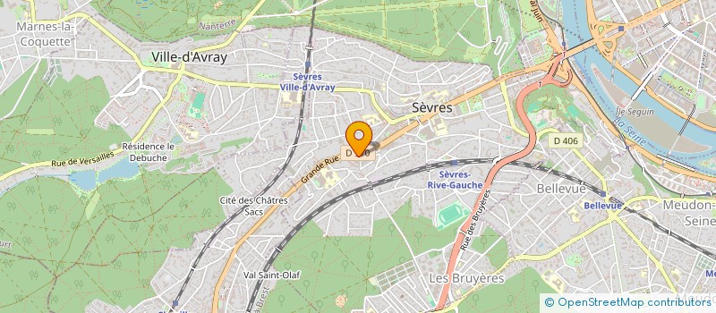 localisation de l'entreprise GESPLUS à SEVRES