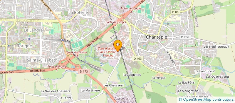 localisation de l'entreprise GESPORT à CHANTEPIE