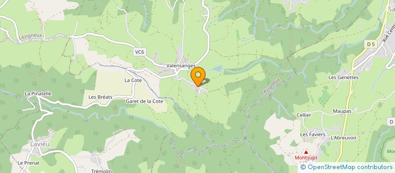 localisation de l'entreprise GESPROM à LEZIGNEUX