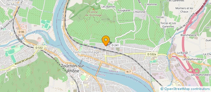 localisation de l'entreprise GESRIS  TAIN-L'HERMITAGE