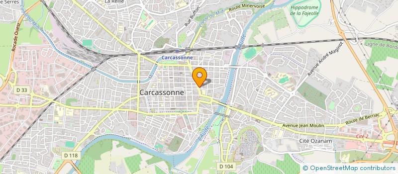 localisation de l'entreprise GESS-H  CARCASSONNE