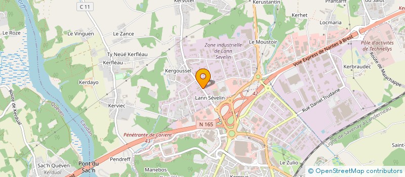 localisation de l'entreprise GESSOC à CAUDAN