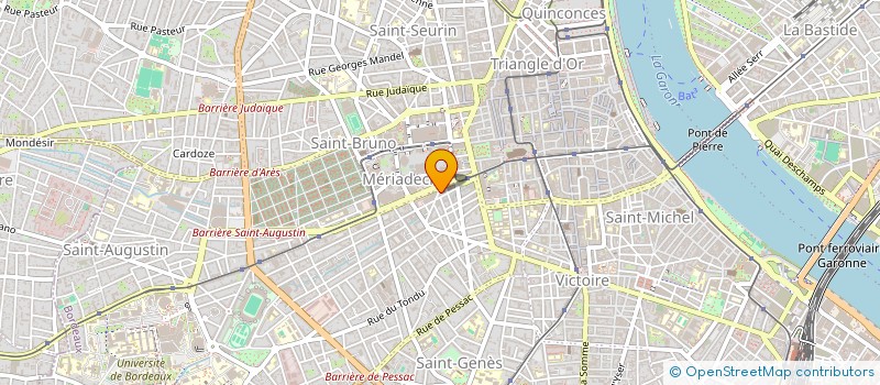 localisation de l'entreprise GEST 33 TRANSPORT à BORDEAUX