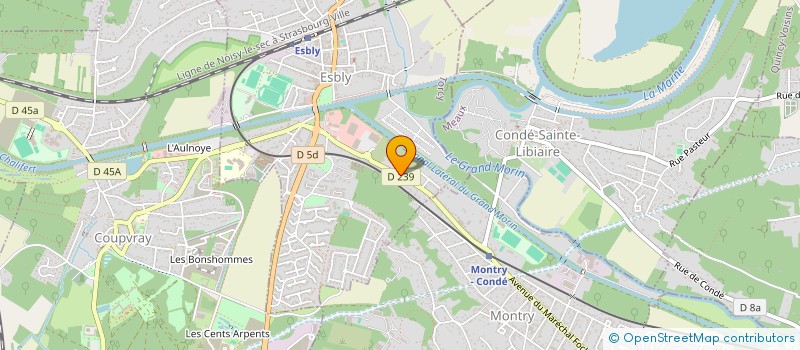 localisation de l'entreprise GEST-7.7.7  ESBLY